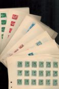Worldwide Stamps on approx 100 Loose Leafs countries Include Netherlands, Curacao, Hungary, Italy,