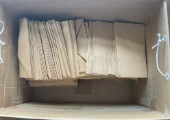 A Box of envelopes containing partially sorted Stamps in each, The box contains hundreds of