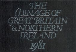 Coinage of Great Britain and Northern Ireland 1981 Proof Set in Display Case and Wallet from The