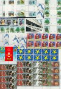 Great Britain & Ascension Island Mint Stamps Collection which includes Parts of Stamp Sheets, Gutter