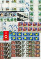 Great Britain & Ascension Island Mint Stamps Collection which includes Parts of Stamp Sheets, Gutter