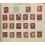Victorian Stamps in an Album Includes many Penny Reds, Penny Lilacs, Half Penny Reds, Half Penny