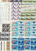 Great Britain Mint Stamps Collection which includes Parts of Stamp Sheets, Miniature Sheets, Stamp