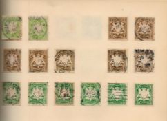 Worldwide Stamps in a Twinlock Crown Loose Leaf Binder countries include Germany & Greece, good