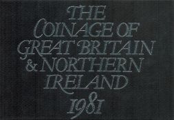 Coinage of Great Britain and Northern Ireland 1981 Proof Set in Display Case and Wallet from The