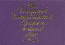 Coinage of Great Britain and Northern Ireland 1980 Proof Set in Display Case and Wallet from The