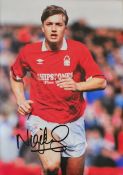 Nigel Jemson signed colour Photo Approx. 12x8 Inch. Is an English footballer, who represented his