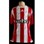 Football Southampton F.C 2015/16 multi signed replica shirt 19 signatures includes great names