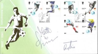 Football Matt Le Tissier and Terry Paine signed 40th Anniversary 19662006 Buckingham FDC Double PM 6