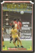 Football Queens Park Rangers v Tottenham Hotspur 1982 FA Cup Final Replay Wembley Stadium vintage