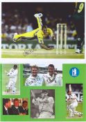 Cricket Collection 2, A4 sheets with affixed photos and magazine pages includes some good signatures