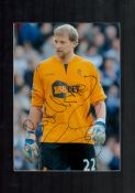 Football Jussi Jaaskelainen (Bolton) Signed 10x8 Colour Photo. Mounted. Good condition. All