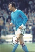 Mike Summerbee signed 12x8 inch colour photo pictured while playing for Manchester City. Good