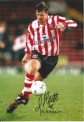 Mathew Le Tissier signed 12x8 inch colour photo pictured in action for Southampton. Good