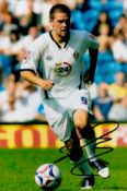 David Healy signed 12x8 inch colour photo pictured while playing for Leeds United. Good condition.