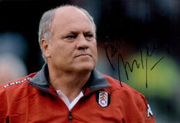 Former Fulham FC Manager Martin Jol Personally Signed 12x8 Colour Photo. Good condition. All