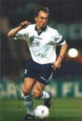 David Platt signed 12x8 inch colour photo pictured in action for England. Good condition. All