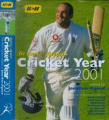 Jonathan Agnew signed Cricket Year 2001 First Edition Hardback Book published by Bloomsbury