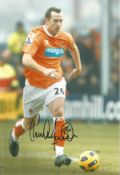 Charlie Adam signed 12x8 inch colour photo pictured while playing for Blackpool. Good condition. All