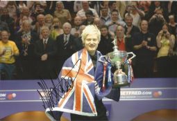 Neil Robertson signed 12x8 inch colour photo pictured celebrating with the World Championship