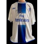 Football Marcel Desailly signed Chelsea replica Umbro away football shirt. Size X/L. Good condition.