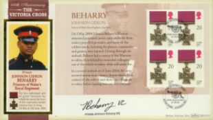 Victoria Cross winner Johnson Beharry VC signed on his own 2006 Victoria Cross Internetstamps