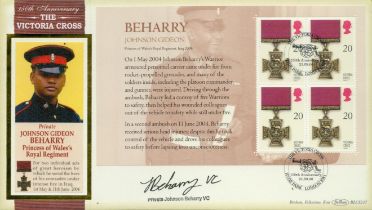 Victoria Cross winner Johnson Beharry VC signed on his own 2006 Victoria Cross Internetstamps