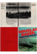 Douglas Bader WW2 RAF Battle Of Britain Pilot signed Fight For The Sky hardback book. Signed on