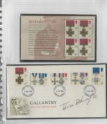 Victoria Cross winner Johnson Beharry VC signed 1990 Gallantry FDC. Set with mint Beharry VC