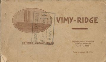 WW1 Vimy Ridge 1914-1918 Great War Photo Postcards Booklet25 Detachable Postcards. Original Circa