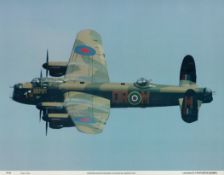 Lancaster large stunning photo print of Lancaster B1 PA474 BBMF in flight. Good condition. All