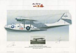 Vickers Catalina 433915 print by Mark Styling, approx. 44 x 29cm. Super image of the Miss Pick Up