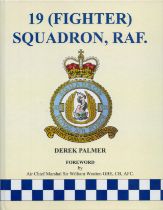 WW2 19 Squadron hardback unsigned history of the great squadron by Derek Palmer. 338 pages. This