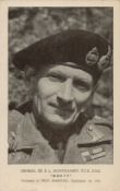 El Alamein Field Marshall Montgomery DSO Monty vintage unsigned Tuck b/w portrait postcard. Good