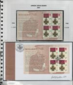 George Cross winner A Butson GC signed Internetstamps 2004 Johnson Beharry VC cover. Set with mint