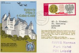 WW2 Colditz Castle RAF Escaping Scoiety cover RAFES SC1, nice image of the infamous POW camp. Good