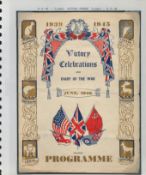 1946 WW2 Victory Parade Souvenir Programme for the Victory Celebrations and Diary of The War. Set on