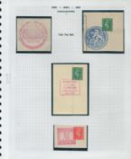 WW2 Four 1940s Polish Field Post postmarks on pieces, we assume clipped from covers. Set on