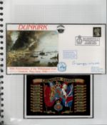 WW2 Dunkirk veteran Sgt G Webb Grenadier Guards signed 50th ann Dunkirk Withdrawal cover. Set with