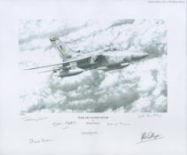 Tornado Interceptor and Tornado Force matched numbered pair of multiple signed Print by Artist