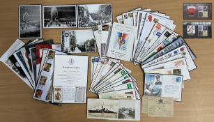 Great War WW2 Army Museum, Field Post office collection of stamps and FDCs, real mixture included £