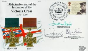 150th Ann Victoria Cross multiple signed official Navy cover 2003, RNSC(8)2. Signed by Ian Fraser