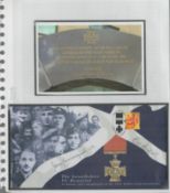 Victoria Cross WW2 RAF winners Bill Reid VC and John Cruikshank VC signed 2001 Lanarkshire VC