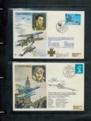 RAF Museum Black official logoed cover album with 28 covers from the Historic Aviators series,