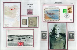 WW2 Invasion of North Africa collection of Covers, Stamps postmarks, Copy postcards set on seven
