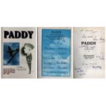 Seventeen WW2 Battle of Britain fighter and bomber pilots signed hardback book Paddy The Life and