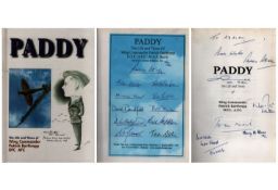 Seventeen WW2 Battle of Britain fighter and bomber pilots signed hardback book Paddy The Life and