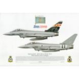 Typhoon FGR4 Squadron series Print. 44 x 29 cm. Squadron Prints Lithograph No. 1079 - Typhoon