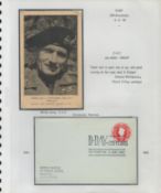 Field Marshall Montgomery vintage Tuck portrait postcard, 25th ann D-Day cover below. Set on