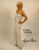 Lynne Perrie signed 10x8 inch Coronation Street promo photo. Good condition. All autographs come